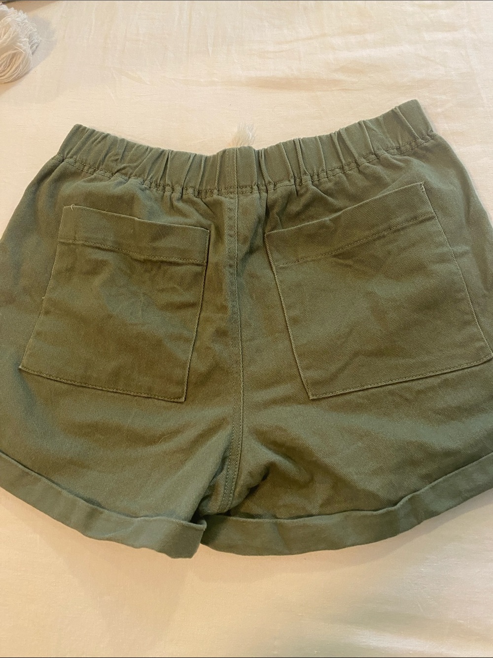 No Boundaries Olive Green Drawstring Shorts - Picture 4 of 4